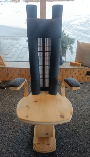 Infrarotstuhl LL30 Chair in Zirbe &quote;Loden Grau&quote;