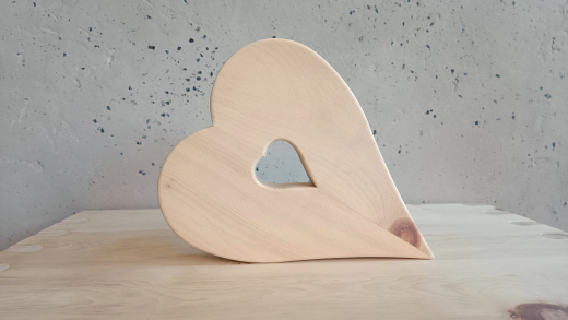 Holz-Herz "Zirbe"