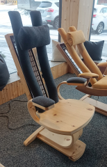 Infrarotstuhl LL30 Chair in Zirbe Loden Grau