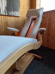 Serpenta Plus in Eiche &quote;Stoff hellgrau&quote;